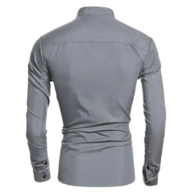 Stylish Autumn Meeting Wear Formal Contrast Color Men’s Shirt
