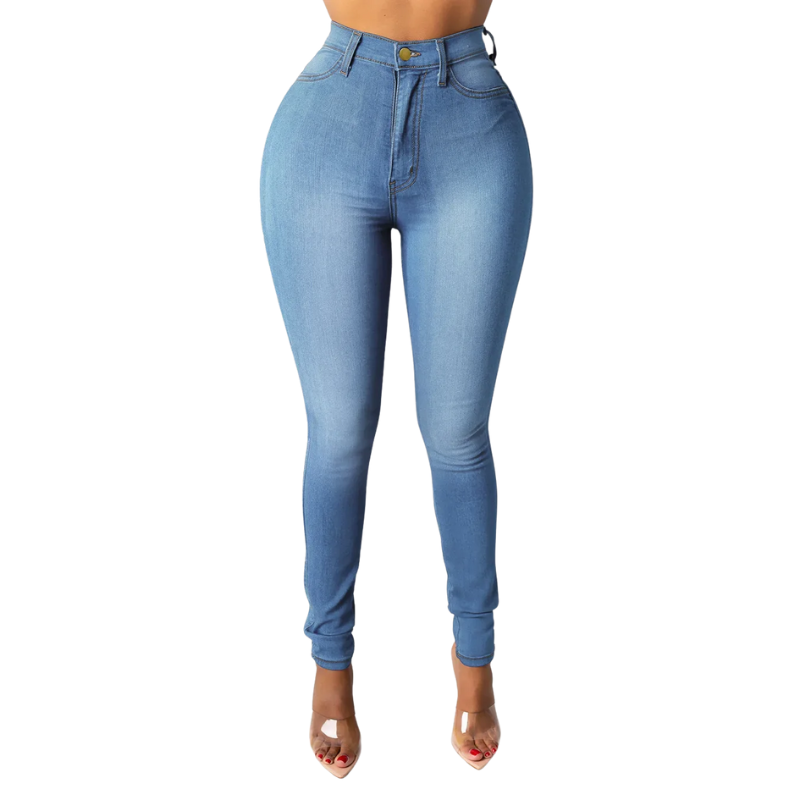 Elegant & Comfy Women's High Waisted Skinny Pencil Foot Jeans