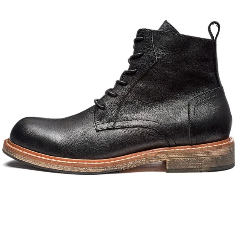 Vintage Designer Ankle Handmade Men’s Leather Boots