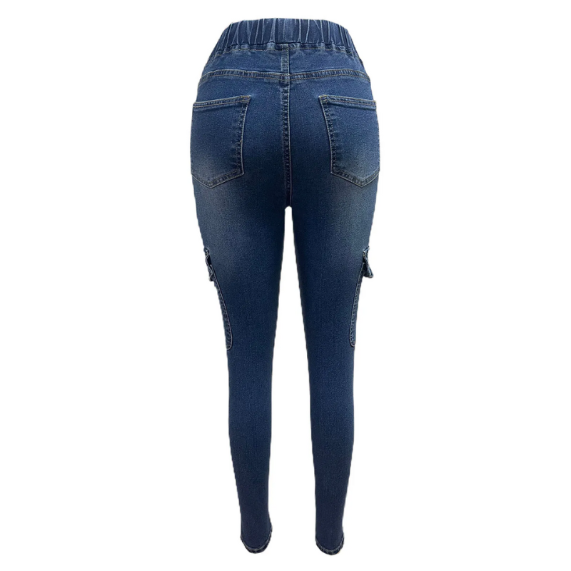 Women's Fashion Denim Slim Fit Push-Up Elastic Skinny Jeans