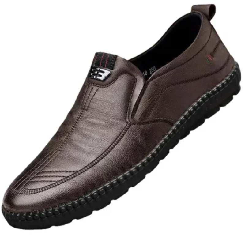 Summer Slip-On Casual Men’s Breathable Leather Loafers