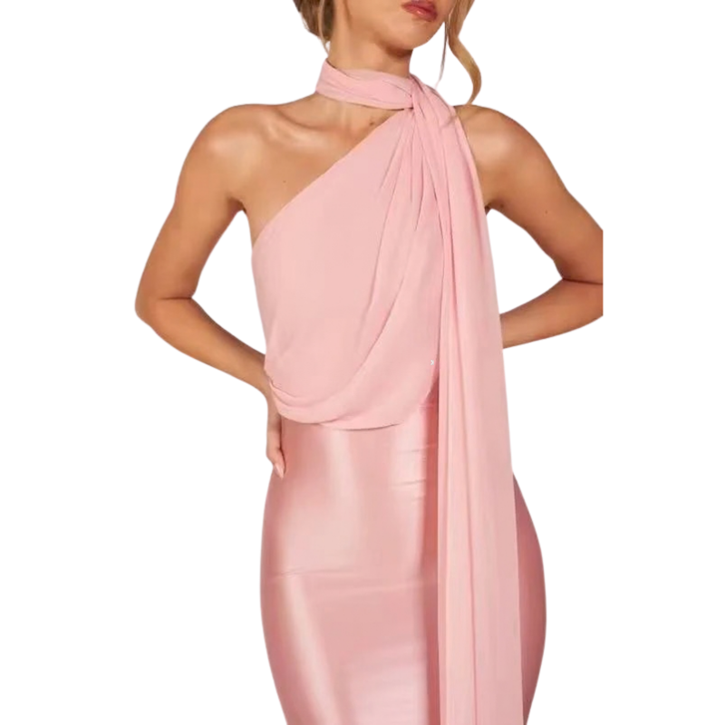 Off Shoulder Mermaid Midi Dress