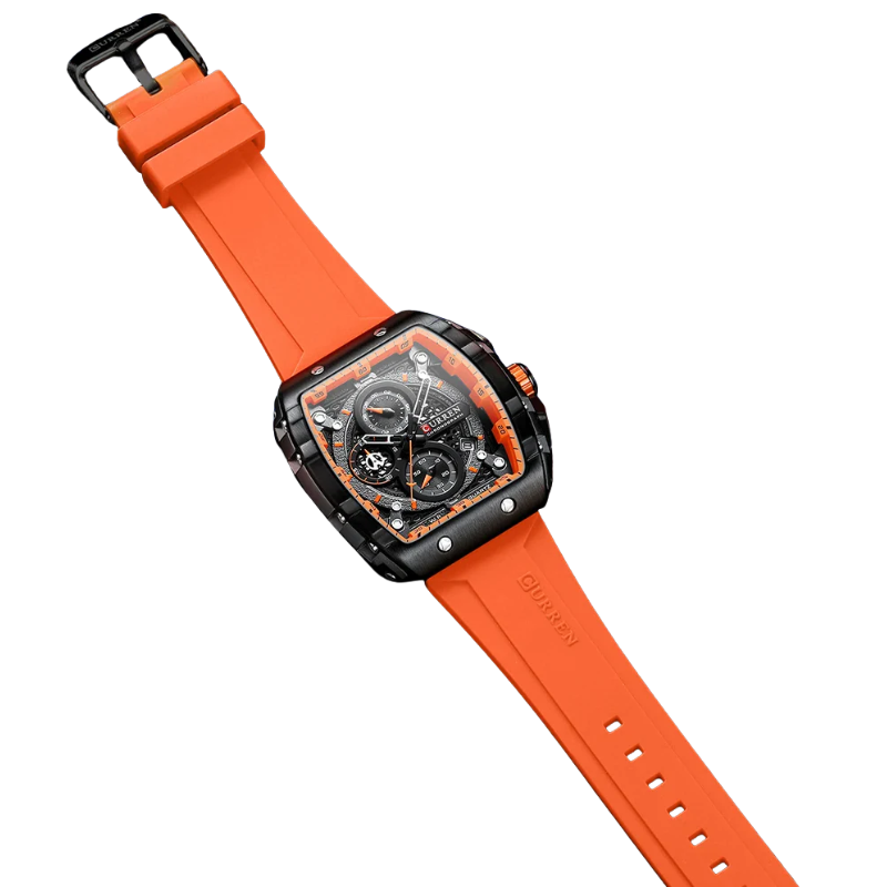 Curren Stainless Steel, 6-Hand Design Men's Luxury Quartz Watch