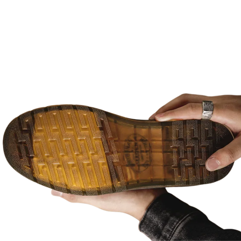 Warm, Durable, Stylish Motorcycle Oxfords Men's Leather Winter Boots