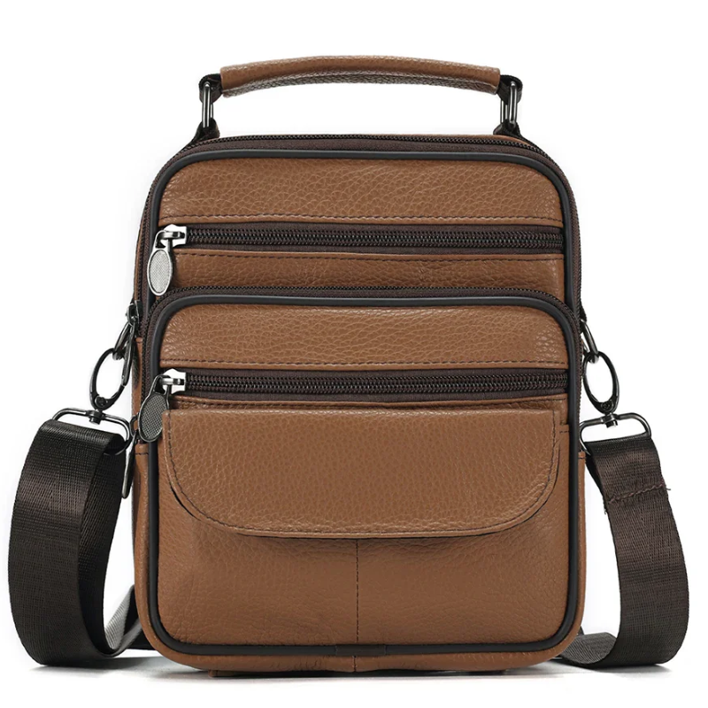 Genuine Leather Crossbody Men's Messenger Sling Bag