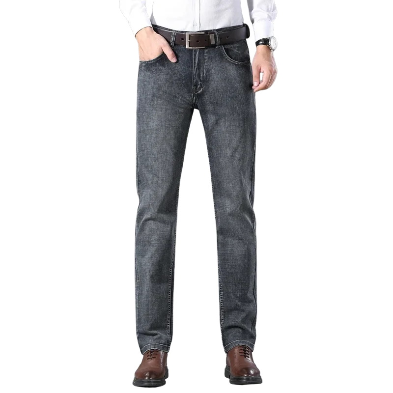 Casual Men’s Classic Straight Ripped Denim Jeans