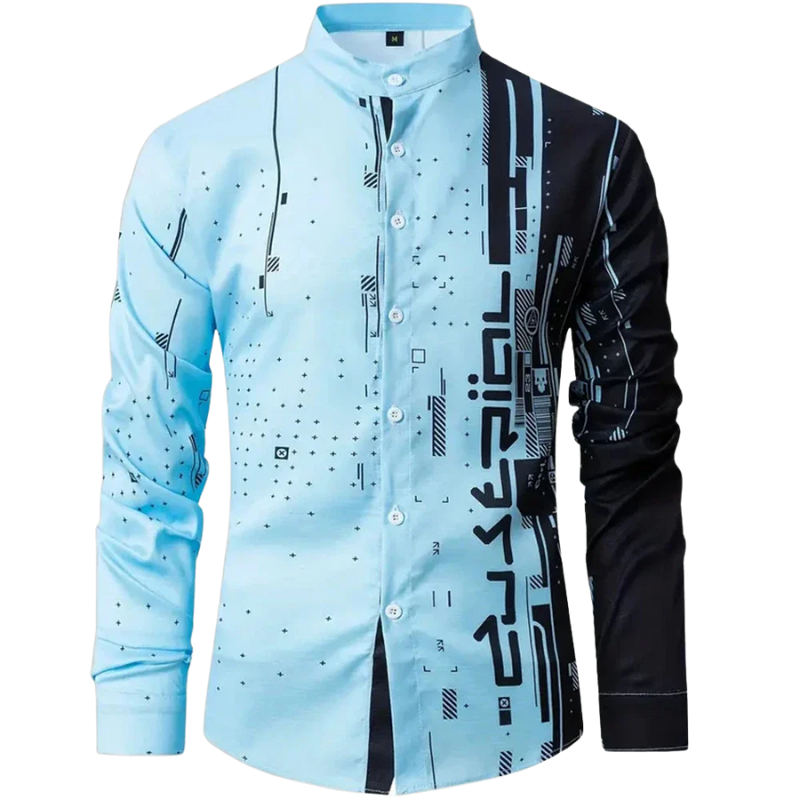 High-Quality Fashion Top Men’s Casual Long Sleeve Shirt