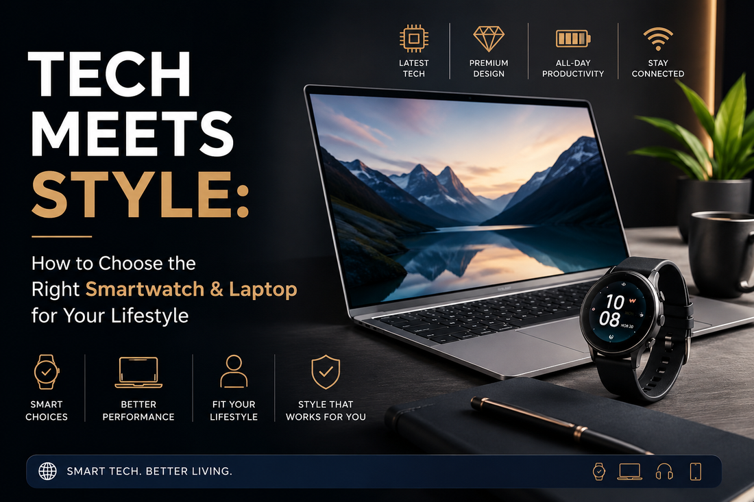 Tech Meets Style: How to Choose the Right Smartwatch & Laptop for Your Lifestyle