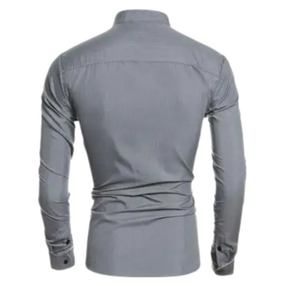 Stylish Autumn Meeting Wear Formal Contrast Color Men’s Shirt