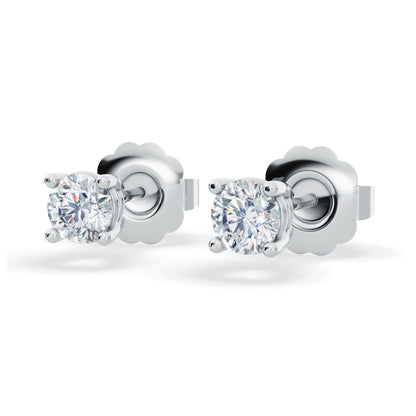 Classic Lab Diamond Stud Earrings (1/4 ct. tw.) – VS+ Clarity - 14k White or Yellow Gold Over Sterling Silver