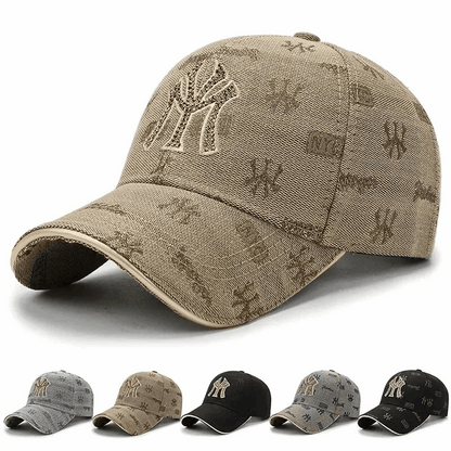 Unisex Embroidered Baseball Cap for Spring & Autumn Outdoor Wear