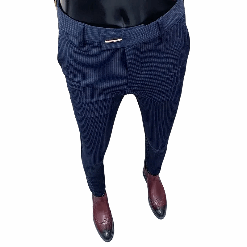 Casual Men's Slim Fit Korean Style Formal Workwear Trousers