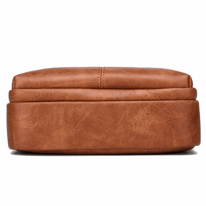 Stylish, Durable & Crossbody Men's Split Leather Messenger Bag