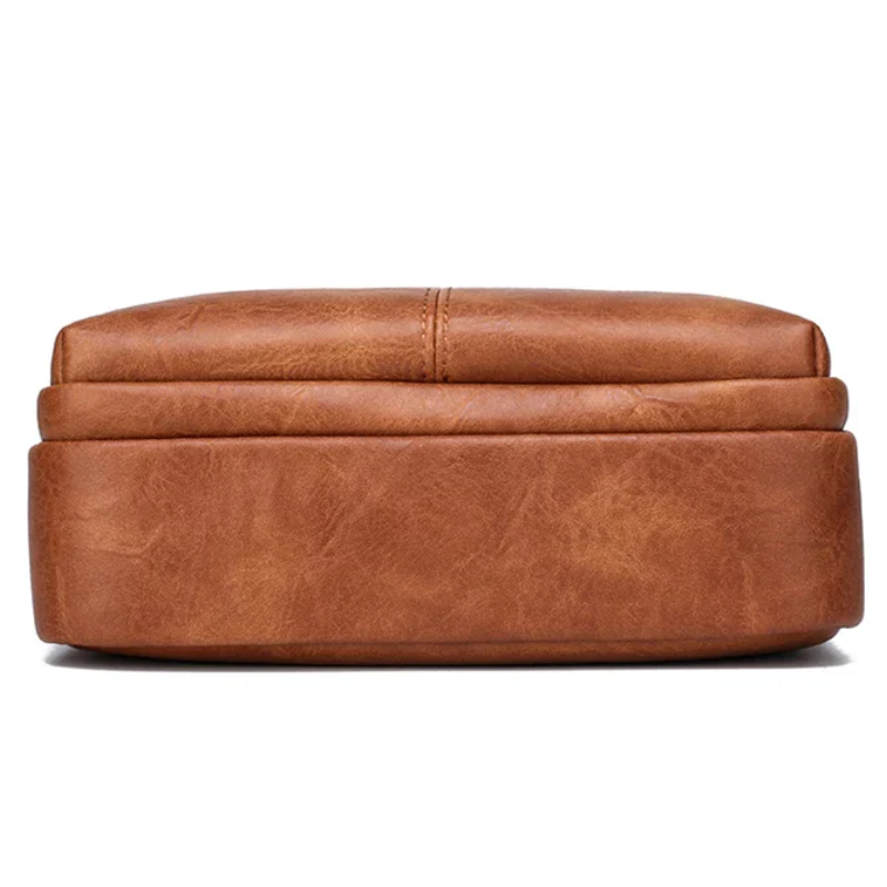 Stylish, Durable & Crossbody Men's Split Leather Messenger Bag