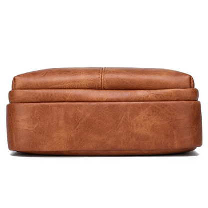 Stylish, Durable & Crossbody Men's Split Leather Messenger Bag