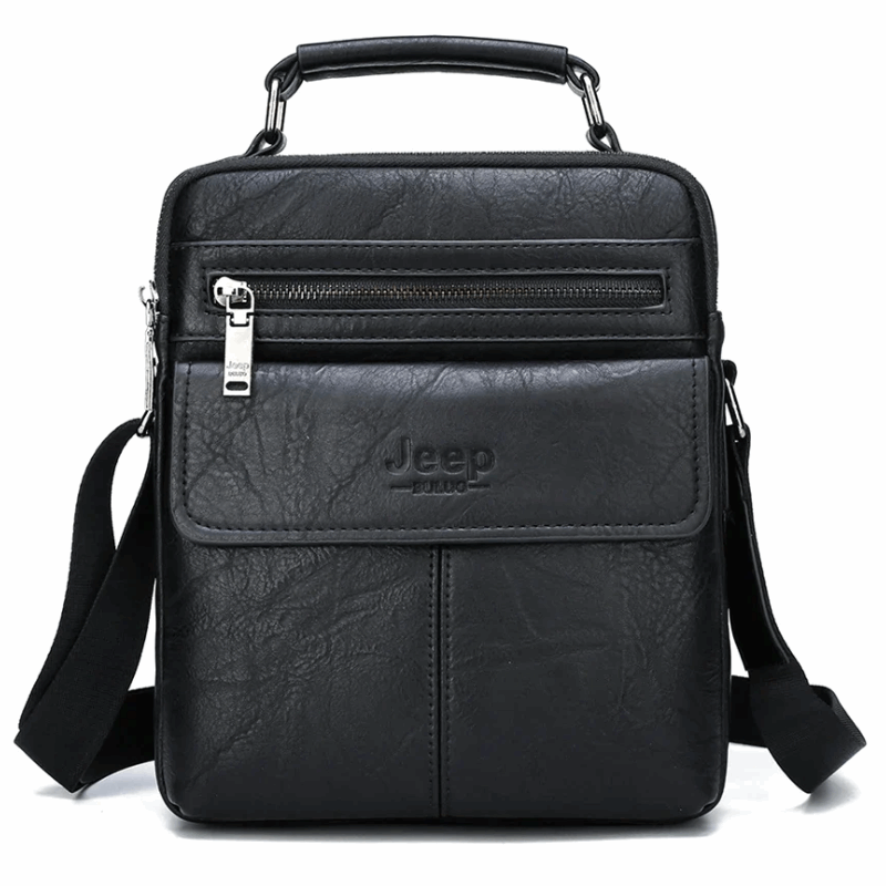 Stylish, Durable & Crossbody Men's Split Leather Messenger Bag