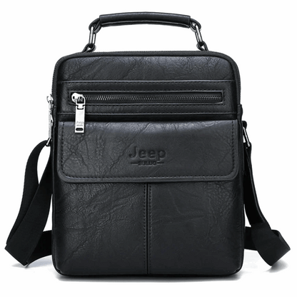 Stylish, Durable & Crossbody Men's Split Leather Messenger Bag