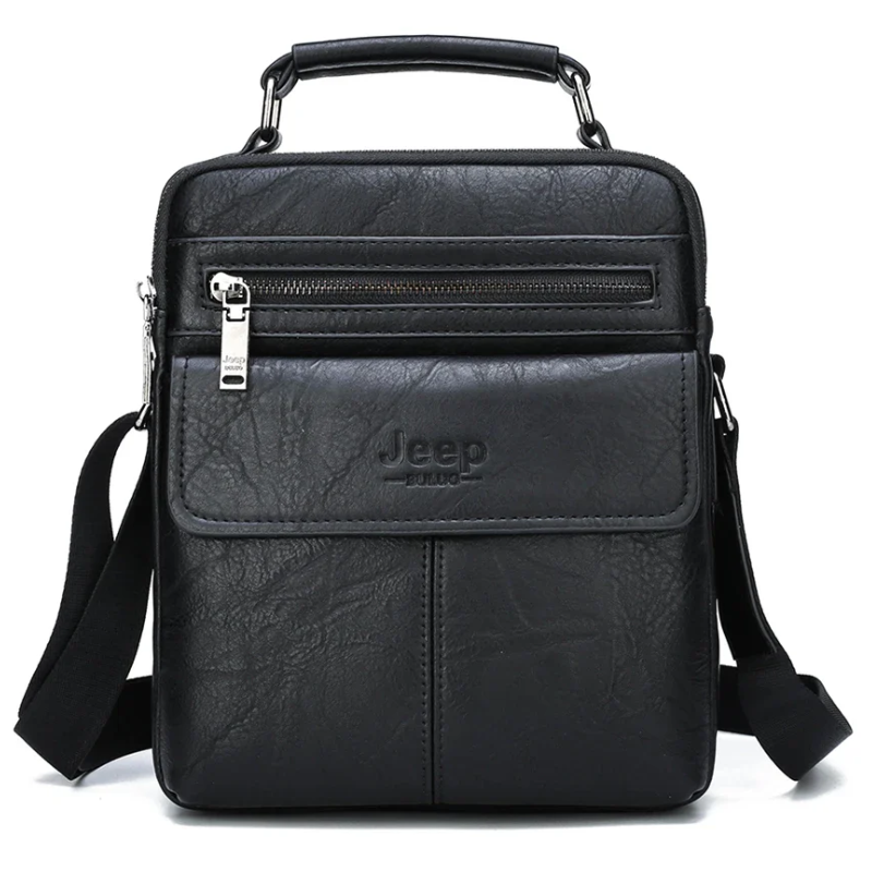 Stylish, Durable & Crossbody Men's Split Leather Messenger Bag