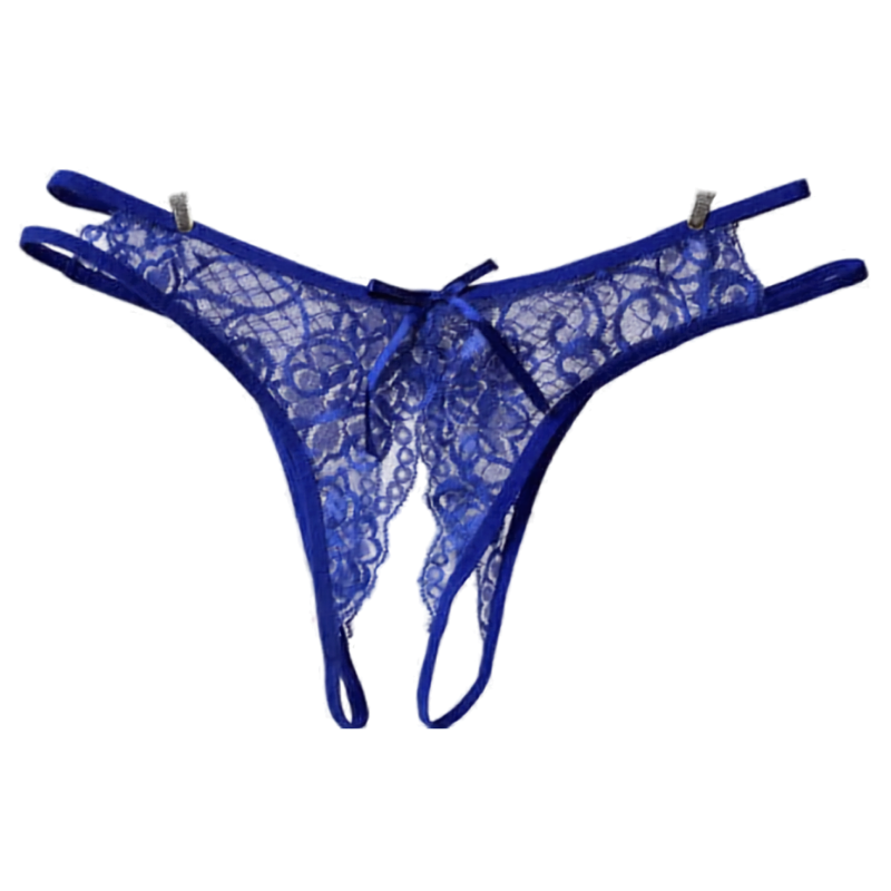 Ivory Bloom Strappy Lace Thong for Women