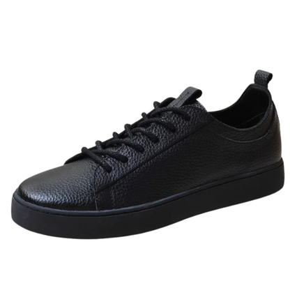 Autumn Men's Genuine Leather Lace-Up Skate Shoes with Thick Sole