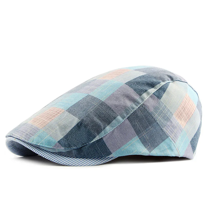 Classic England Plaid Beret Flat Cap
