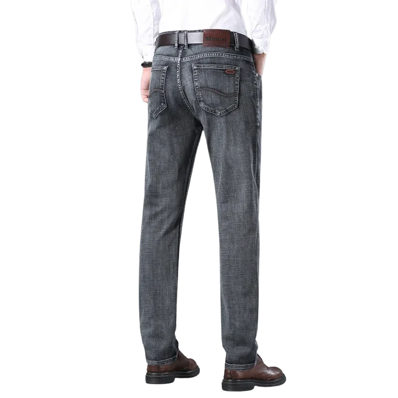 Classic Look Stylish Straight Fit Ripped Jeans for Men