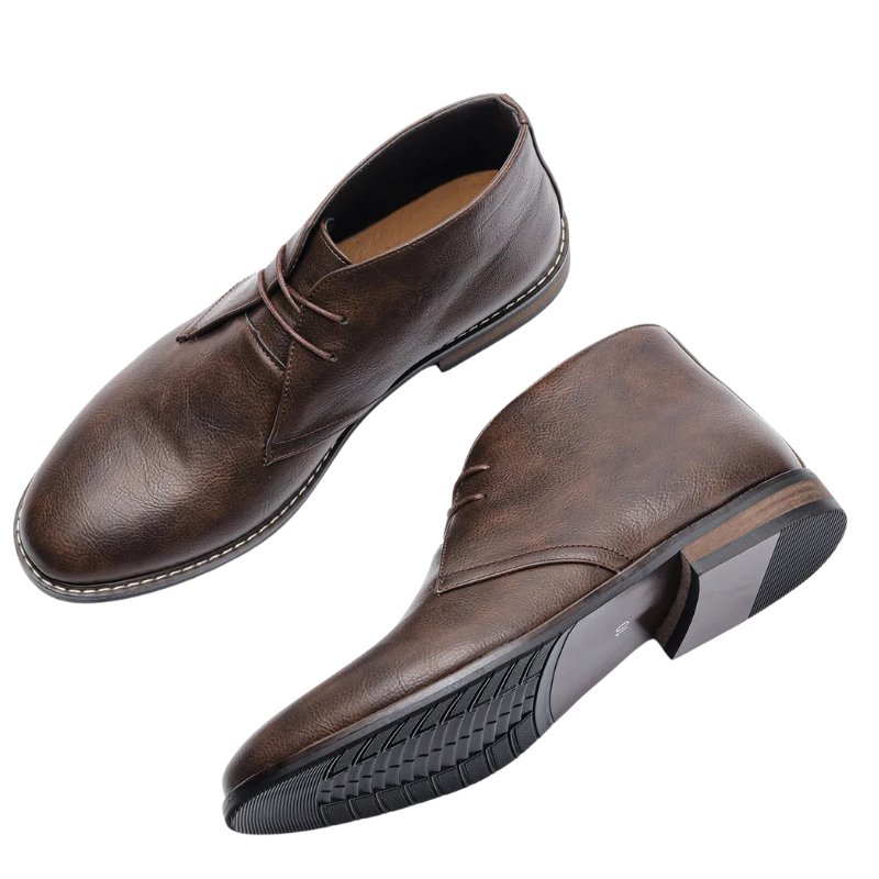 Vintage Men Boots Classic PU Leather Ankle Boots For Men