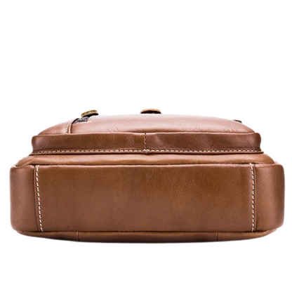 Stylish Multifunctional Genuine Leather Men's Crossbody Bag