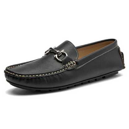 Men’s PU Leather Lightweight Non-Slip Casual Slip-On Loafers