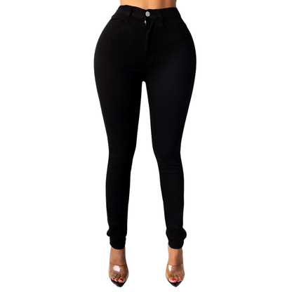 Elegant & Comfy Women's High Waisted Skinny Pencil Foot Jeans
