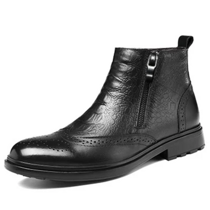 Comfy Casual Street Fashion Men’s Cowhide Chelsea Boots