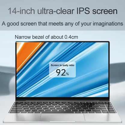 14.1" Laptop Intel N4000 12GB Win11 FHD Notebook