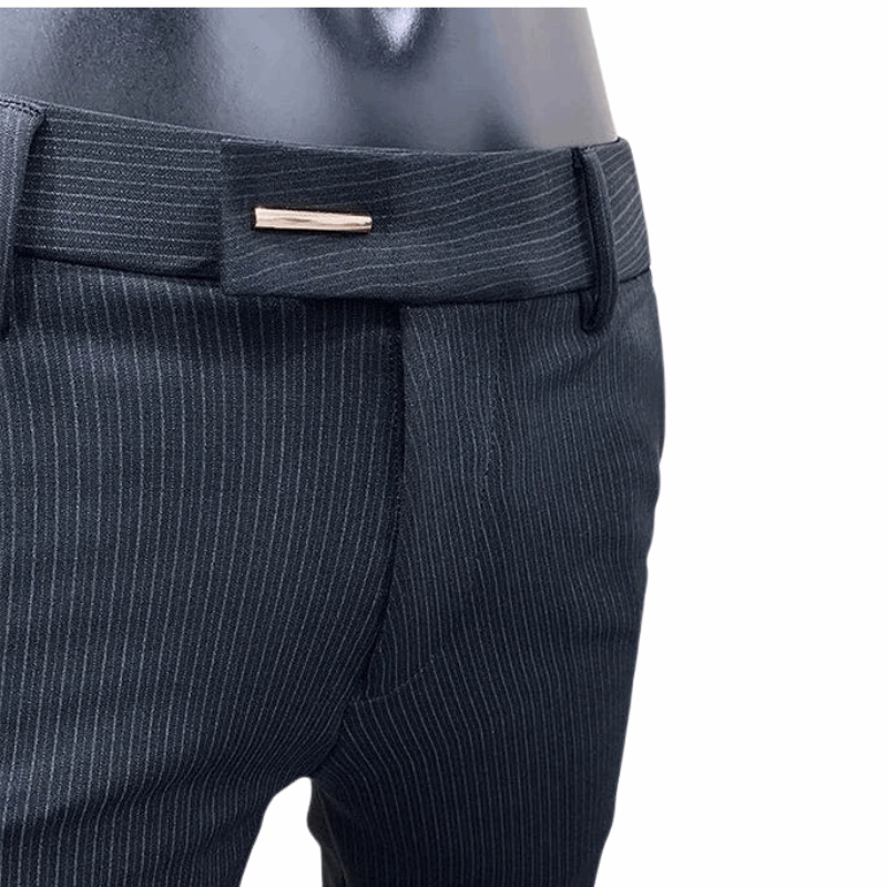 Casual Men's Slim Fit Korean Style Formal Workwear Trousers