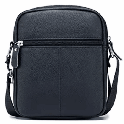 Genuine Leather Men's Shoulder Crossbody Bag Cowhide Casual Korean Style Student Handbag Small Commuter Messenger Bag