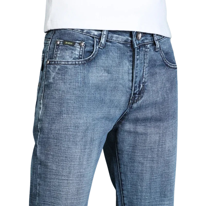Timeless Casual Style Men’s Ripped Straight Leg Jeans