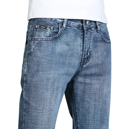 Timeless Casual Style Men’s Ripped Straight Leg Jeans