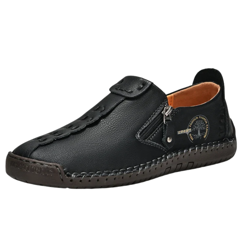 Casual Slip-On Breathable Flats Handmade Men’s Leather Loafers