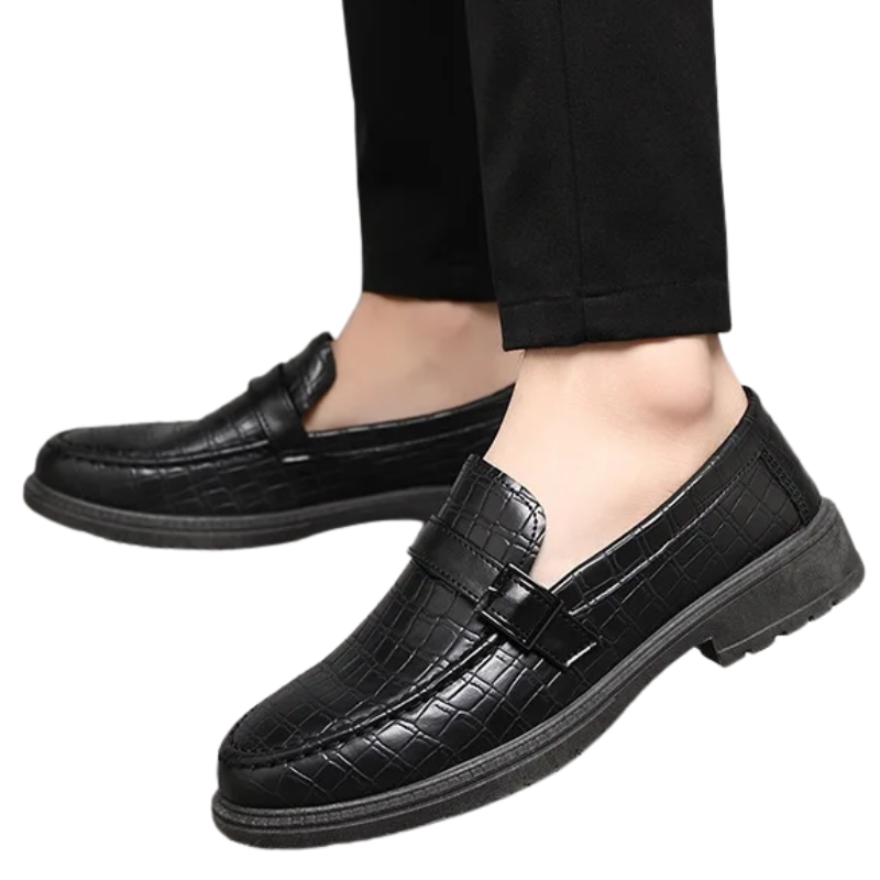 Classic, Comfortable Casual Shoes Men’s Thick-Soled Leather Loafers