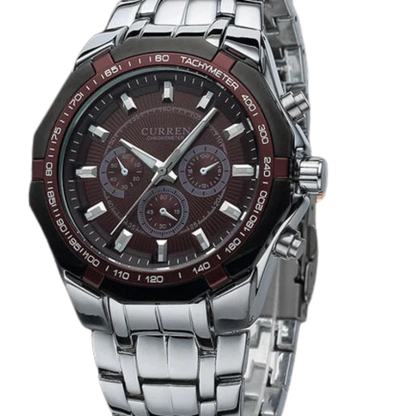 CURREN Men's Luxury Waterproof Steel Quartz Military Sport Watch