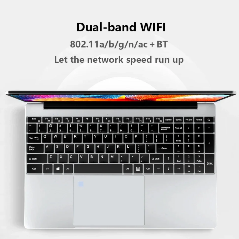 15.6" i7 Laptop 16GB Win11 Fingerprint Gaming Notebook