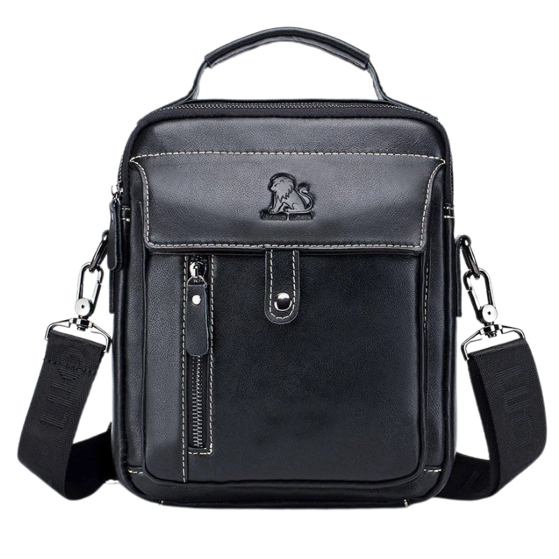 Stylish Multifunctional Genuine Leather Men's Crossbody Bag