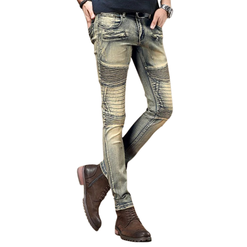 Trendy Autumn Locomotive Retro Do the Old Cowboy Pants