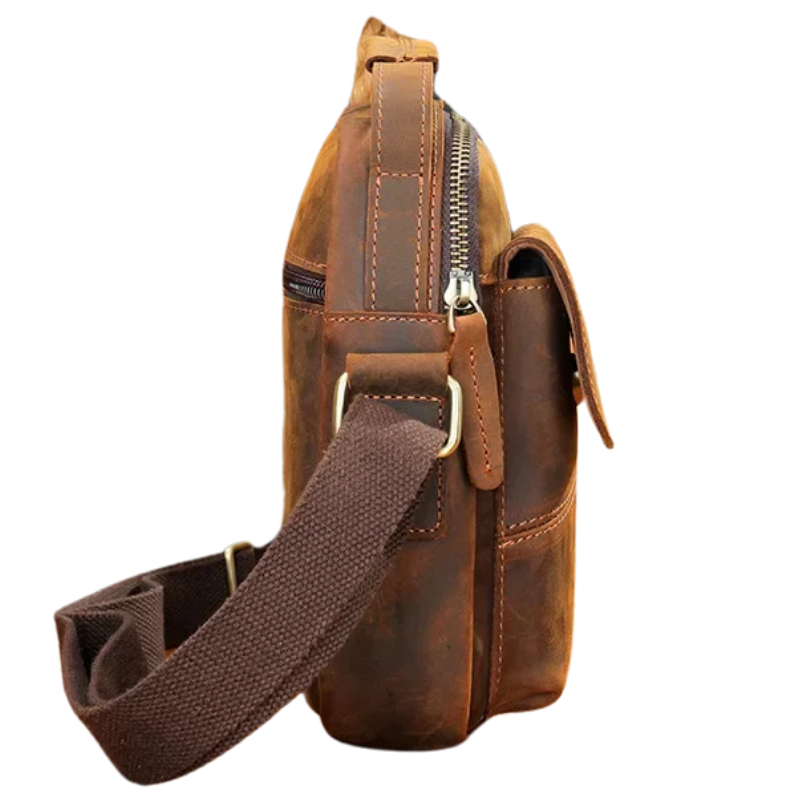 New Casual Cow Leather Shoulder Crossbody Bag For Men