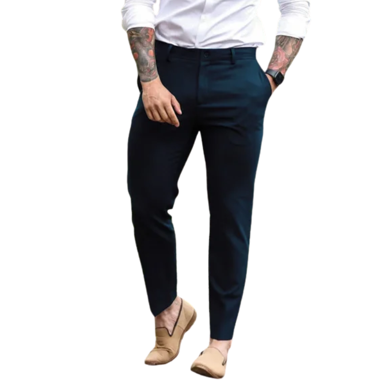Casual All-Match Pencil Trousers Men’s Slim Solid Pants