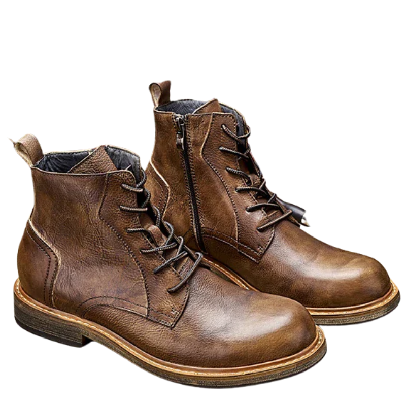 Vintage Designer Ankle Handmade Men’s Leather Boots