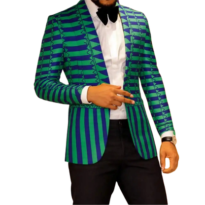 Casual Business Coat Men’s Slim Fit Notched Blazer