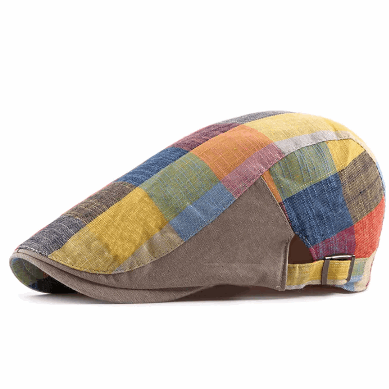 Classic England Plaid Beret Flat Cap