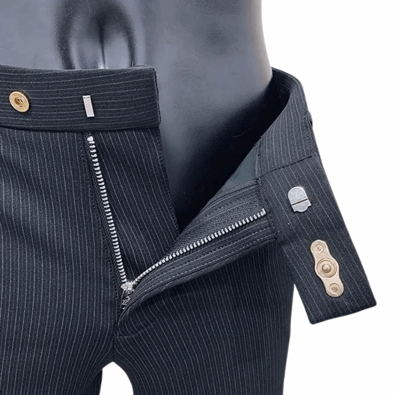Casual Men's Slim Fit Korean Style Formal Workwear Trousers