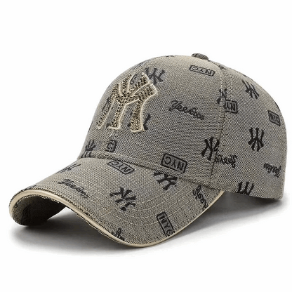 Unisex Embroidered Baseball Cap for Spring & Autumn Outdoor Wear
