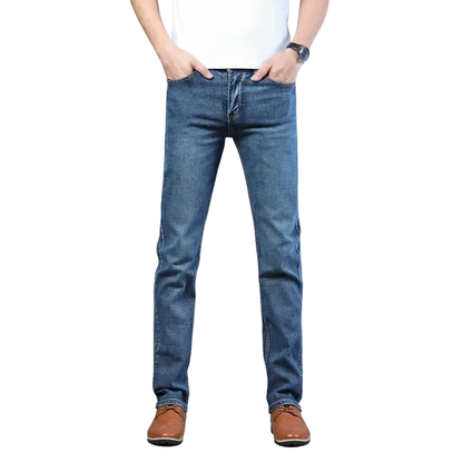 Timeless Casual Style Men’s Ripped Straight Leg Jeans